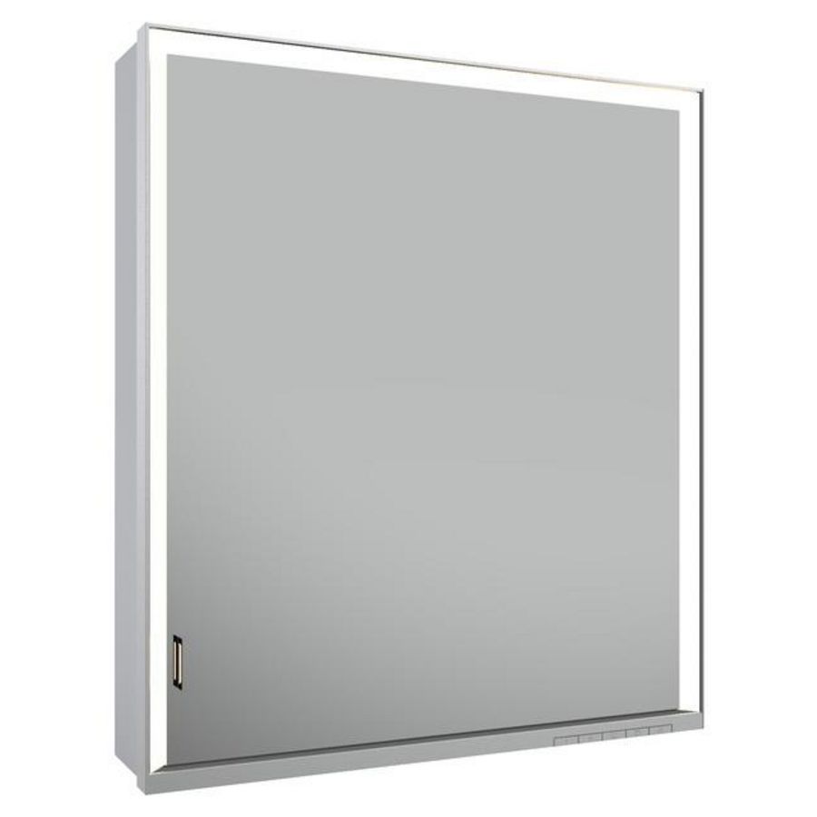 Spiegelk.Lumos wandvb/scharn.r DALI 650x735x165mm zilv/geëlo