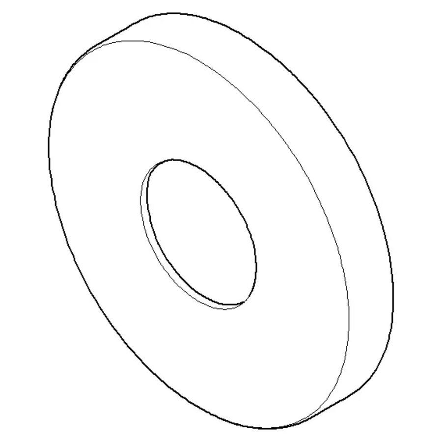 Rozet 70x10mm Platina gebors.