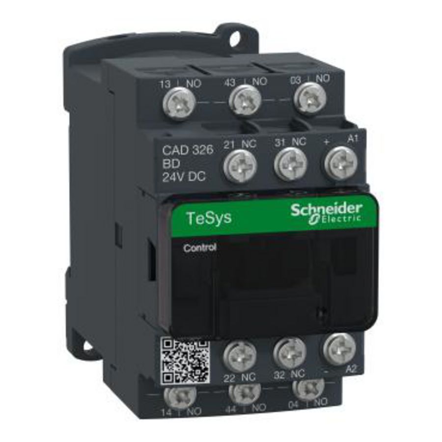 Hulpcontactor 3M+2V <=690V Stuurspanning 24V AC Schro D