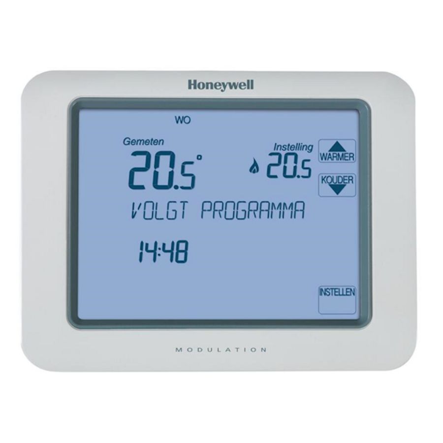 Klokthermostaat Chronotherm Touch Modulation wit Honeywell