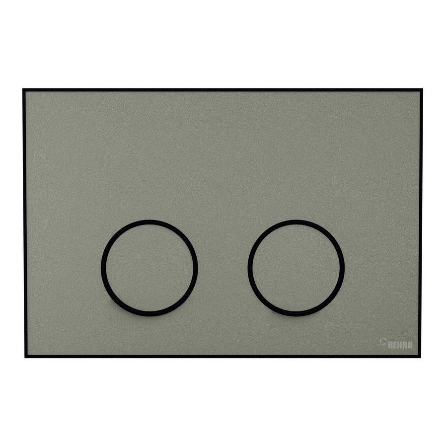 Frame Bedieningsplaat MEPA 2-toets warmgrijs-matzwart
