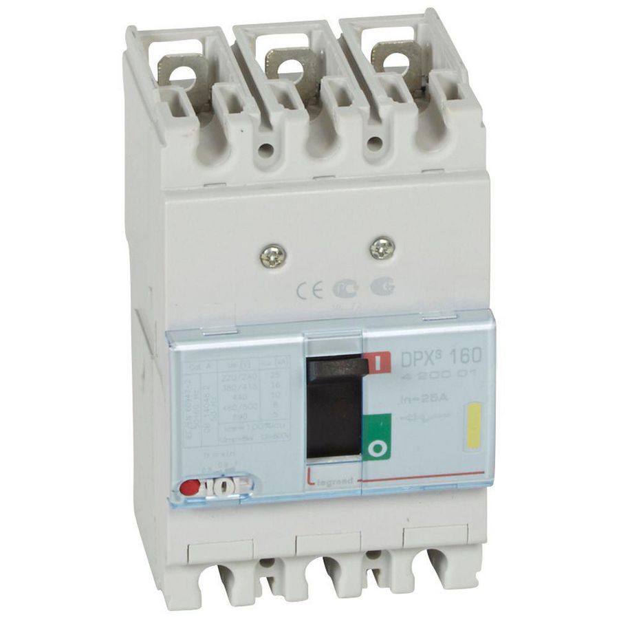 Vermogenschakelaar 160 Thermomagn. 25A 3-polig 16kA DPX3