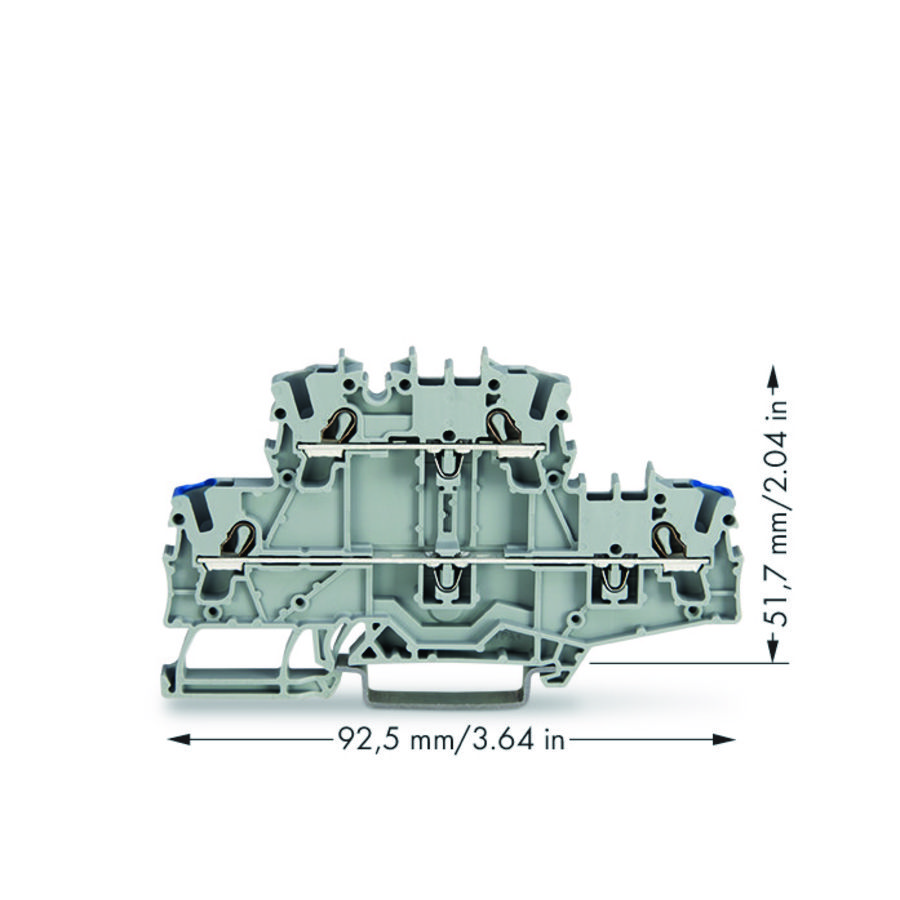 2-etageklem Rijg-/rijgklem N/L grijs 2002-2702 VVE=50