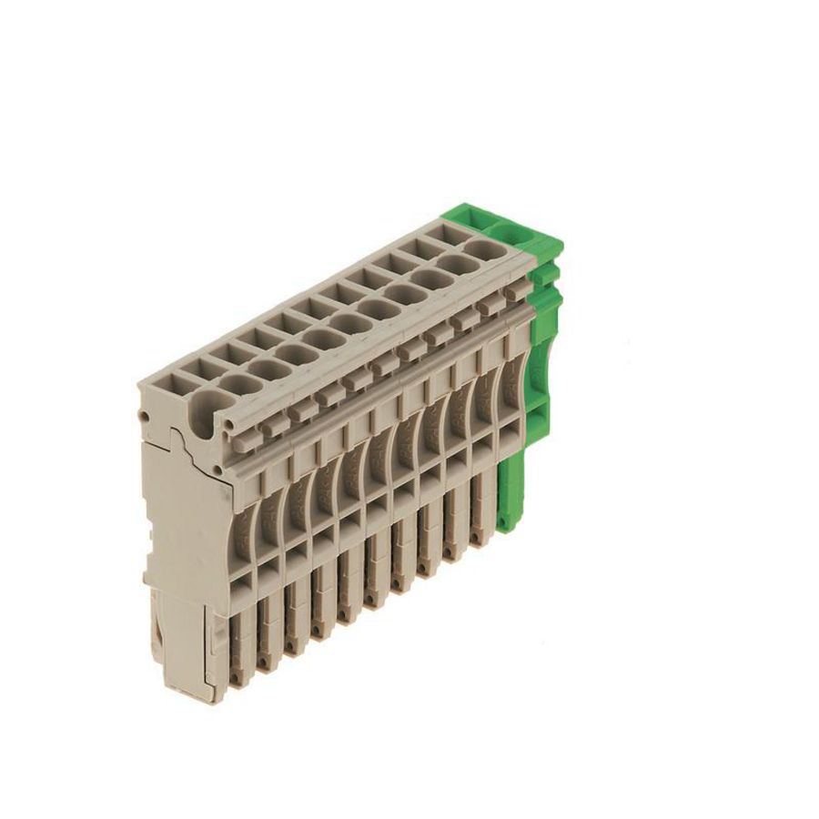 Plug Plug-in groen d.beige 2.5mm² 24 A, 1867190000 VVE=20