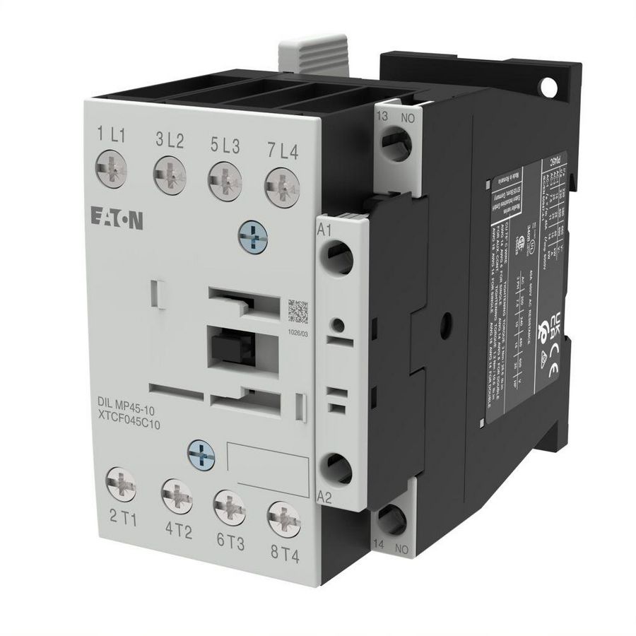 Magneetschakelaar DILMP45-10(230V50/60HZ) 45A AC1 4-polig 1m 0v