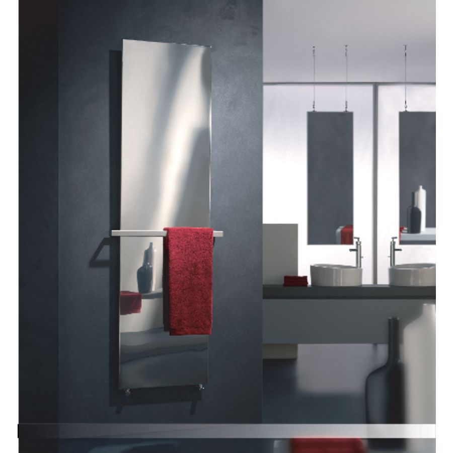 Designradiator Lola 450x1516x40 RVS gepol. horizontaal 880W