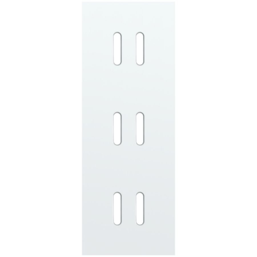 Drievoudige afdekpl. verticaal 71mm centerafstand drie tweev