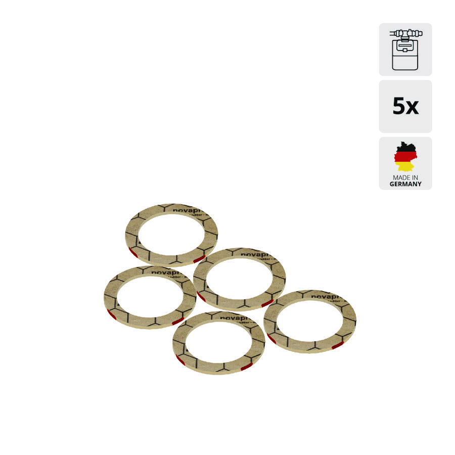 Set a 5st. Novapress 850-ring 25x34 5x2mm 65x130mm VVE=10