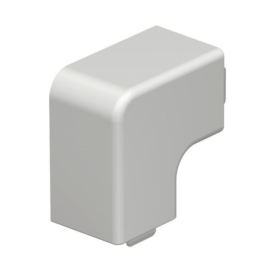 Deksel platte hoek 25x25mm polyvinylchlorid lichtgrijs VVE=4