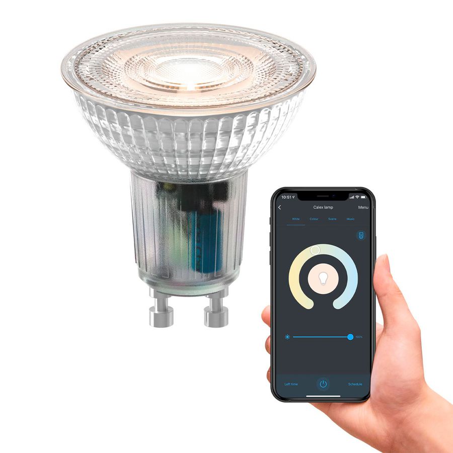 LED-lamp smart WIFI PAR16 GU10 240V 5W 840-822 Glass