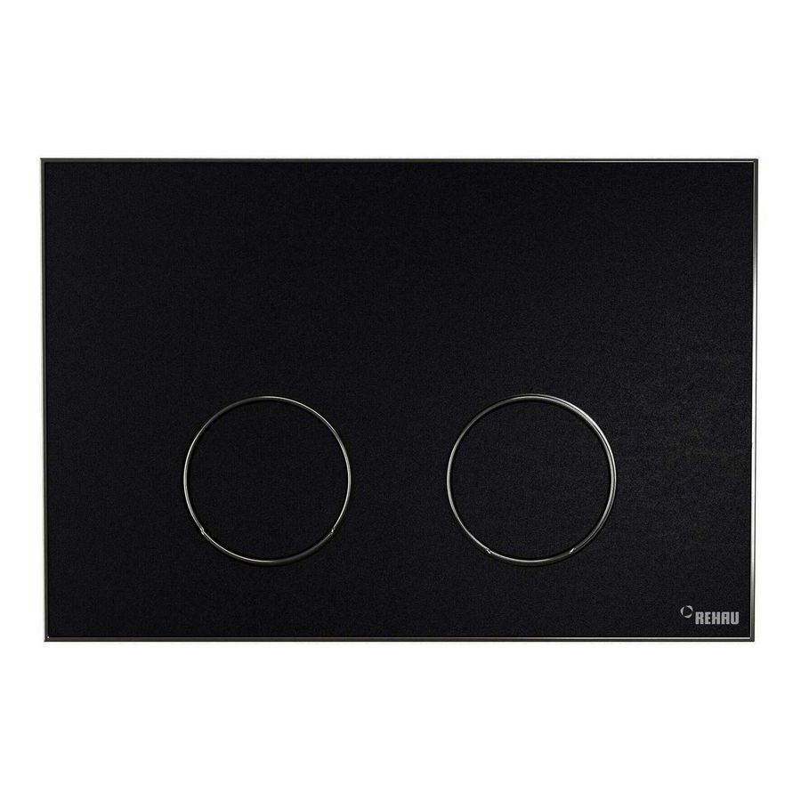 Frame Bedieningsplaat MEPA 2-toets zwart-matzilver