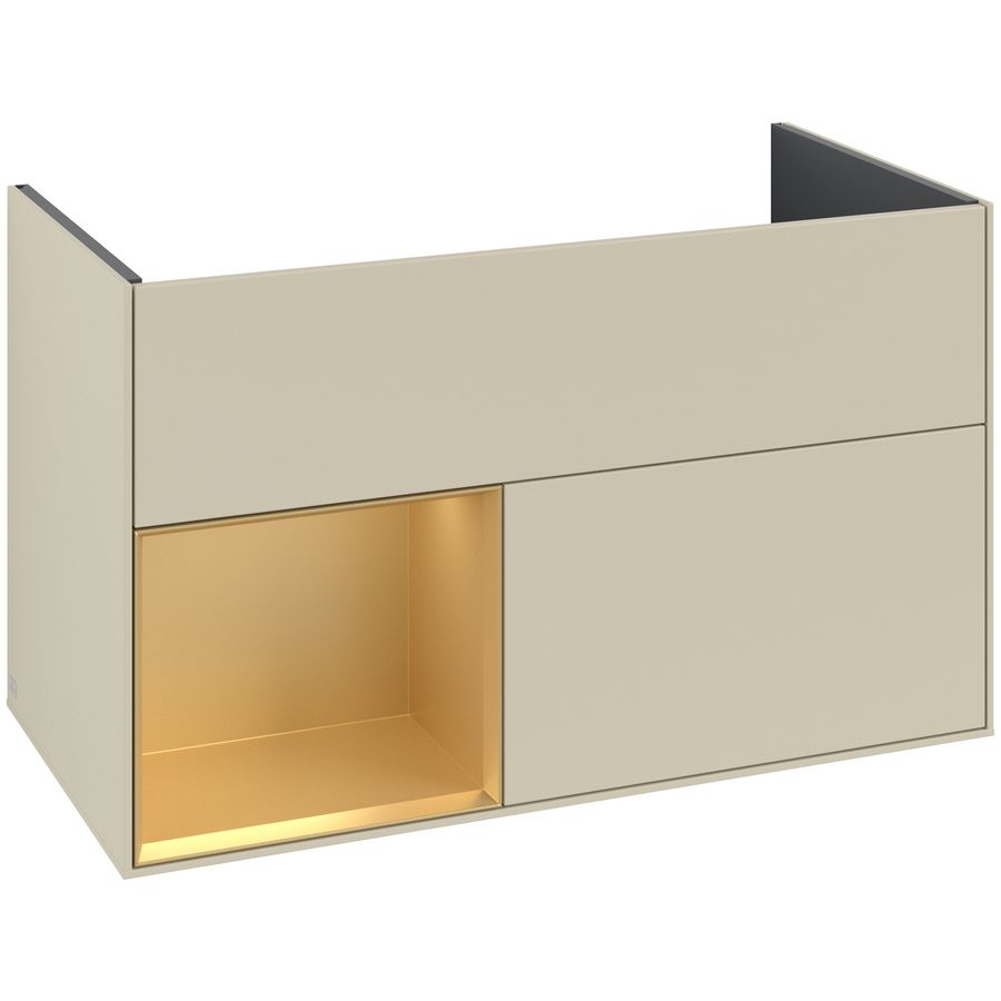 Wastafelonderkast Finion 996x591x498mm S.Grey Matt Lacquer G030HFHJ