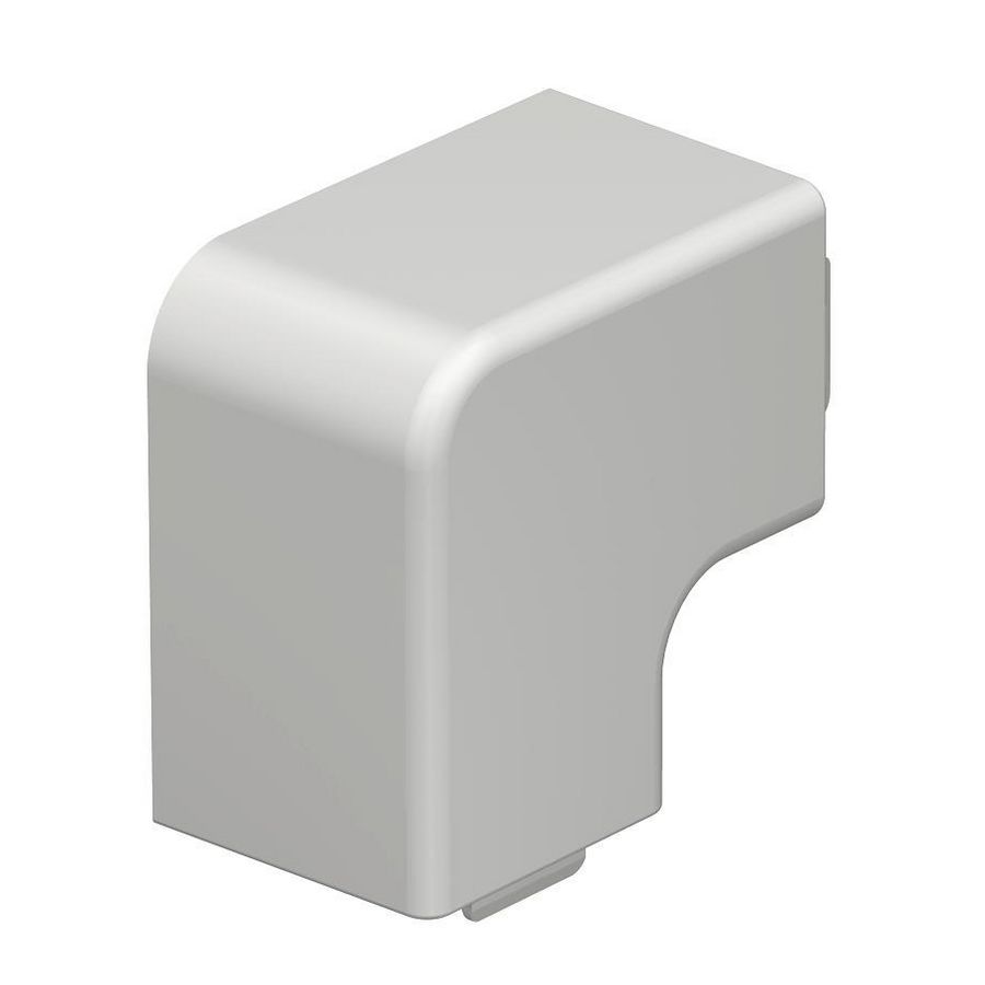 Deksel platte hoek 30x30mm polyvinylchlorid lichtgrijs VVE=4