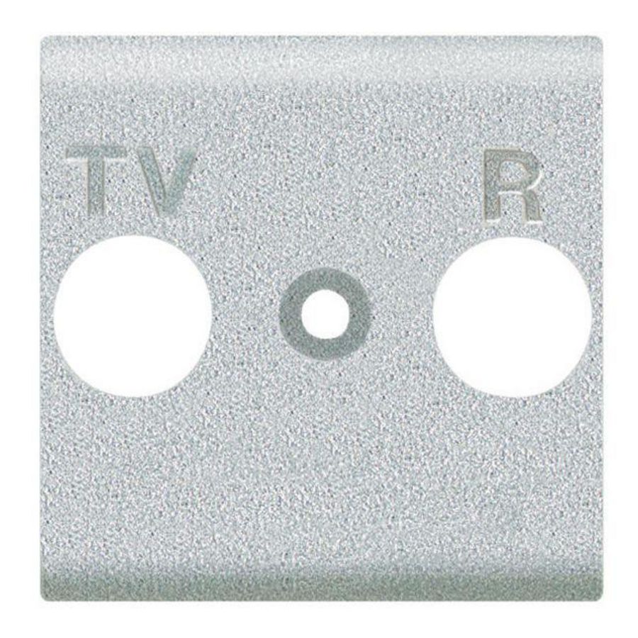 Afdekplaat TV-R Light Tech voor universele Wandcontactdoos