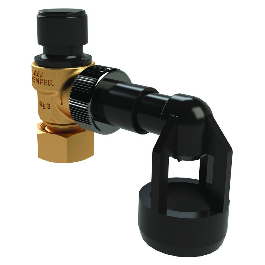 Veiligheidsventiel 1 0 MPa incl. telescopische afvoer DN20