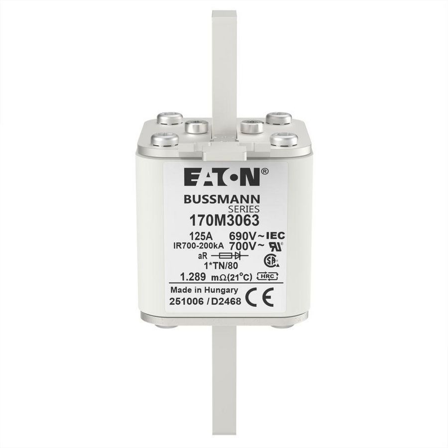 Zekering h. snelheid 125A AC 690V 200kA compact 1 45x VVE=6