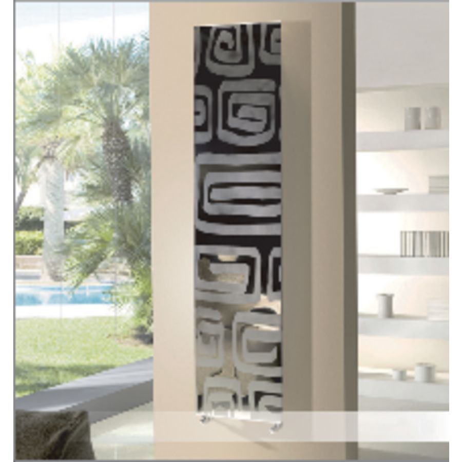 Designradiator Lola 450x1516x40 RVS satin horizontaal 880W