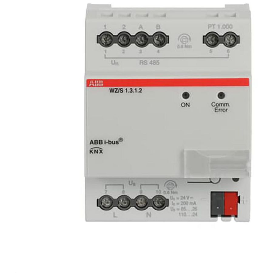 Weercentrale voor het registreren KNX DIN-rail (WZ/S 1.3.1.2)