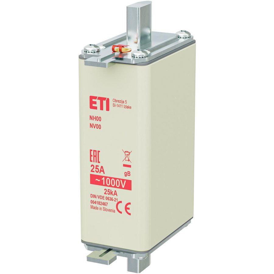 Zekering NH00/78 gB 25A/1000V 4182467 VVE=3