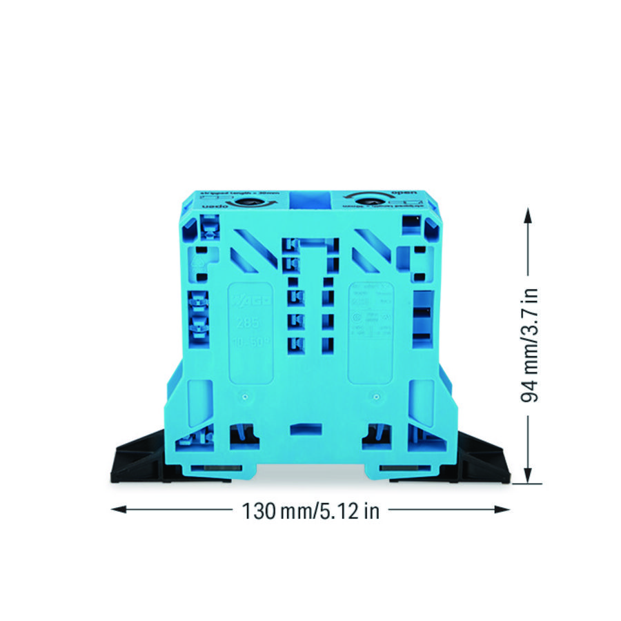 2-draads rijgklem 50mm² markeringsh. zijkant 285-144 VVE=5