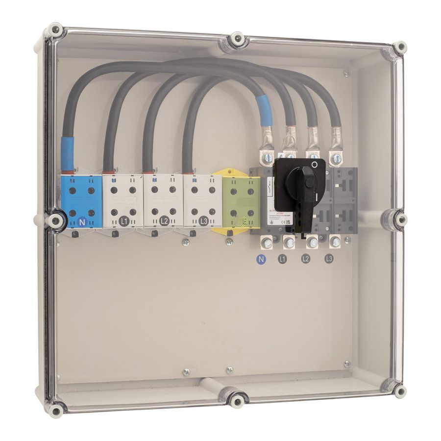 PV/AC Werkschakelaar 250A 4P IP65 1xAl-Cu-35-240mm²