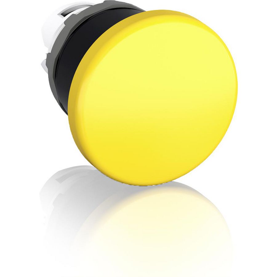 Paddestoel terugverend 40mm geel