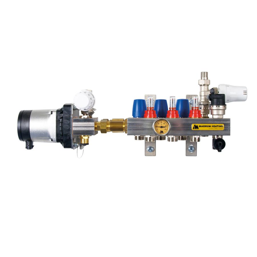 Stadsverwarming verdeler Premium RVS 1 Groeps+ALPHA2 L