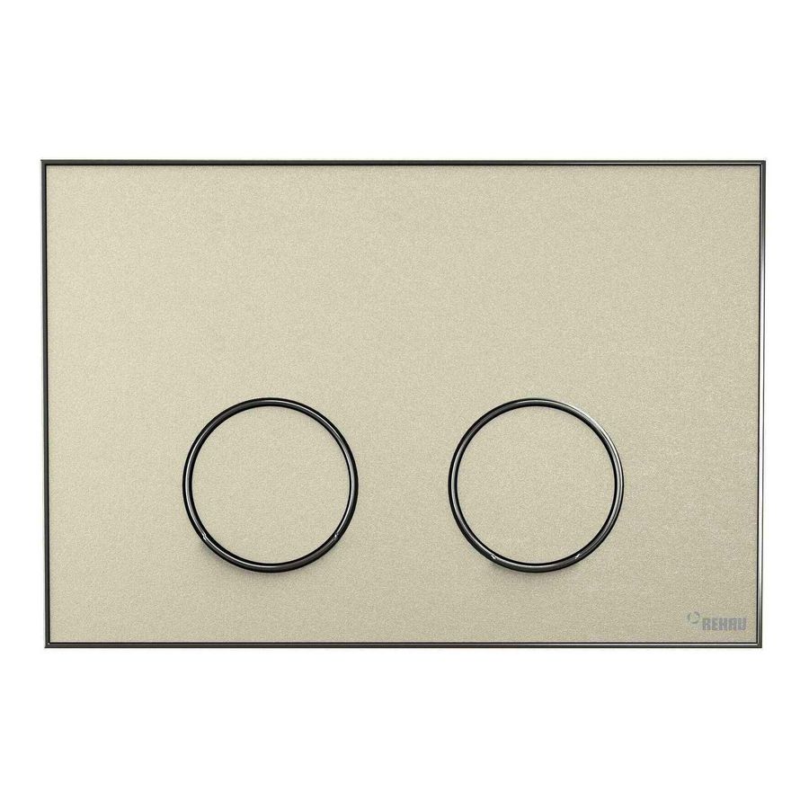 Frame Bedieningsplaat MEPA 2-toets zand-matzilver