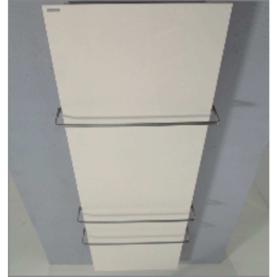 Designradiator Cordivari FRAME PLUS 1822x464x10mm wit RAL9010 verticaal 1320W