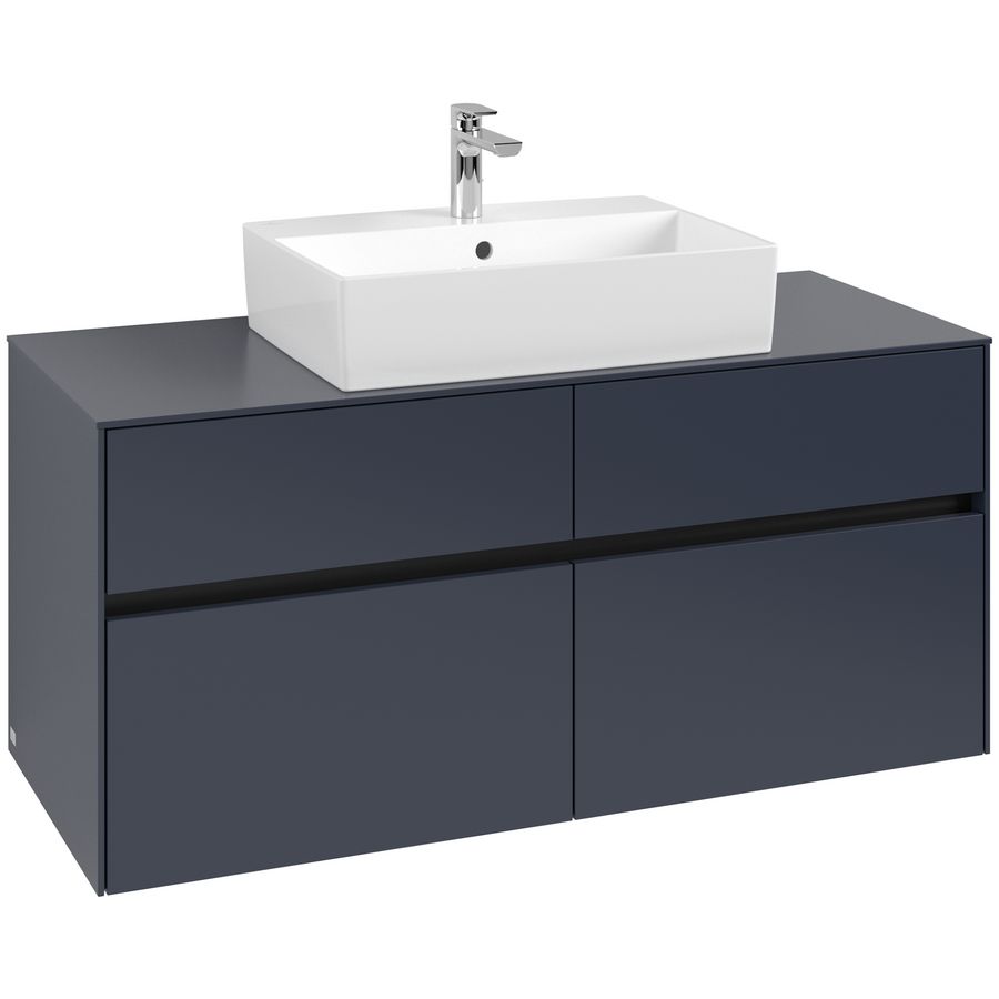 Wastafelonderkast Collaro 1200x548x500mm Marine Blue C128B0VQ