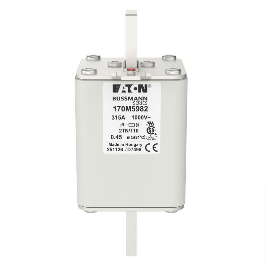 Zekering hoge snelheid 315A AC 1000V 150kA 2 59x75x13 VVE=3