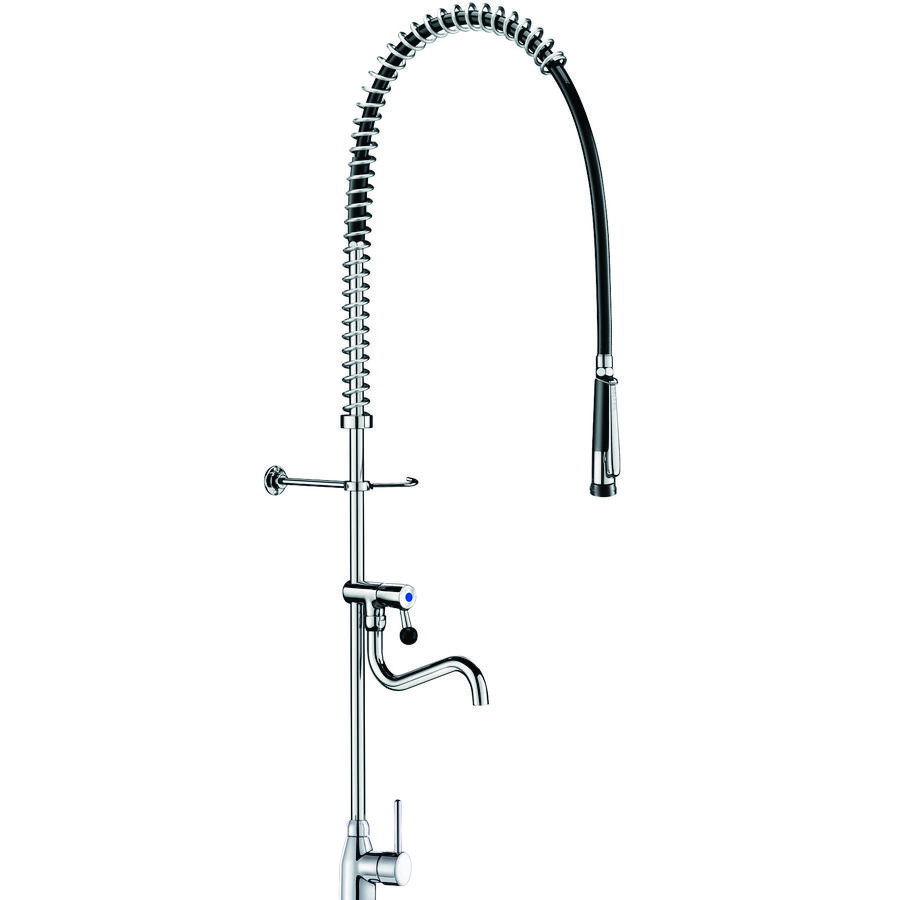 Voorspoelkolom zwart, mengkrn +sproeier 433010 tapkrn
