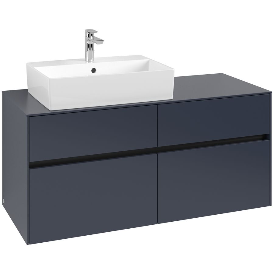 Wastafelonderkast Collaro 1200x548x500mm Marine Blue C12900VQ