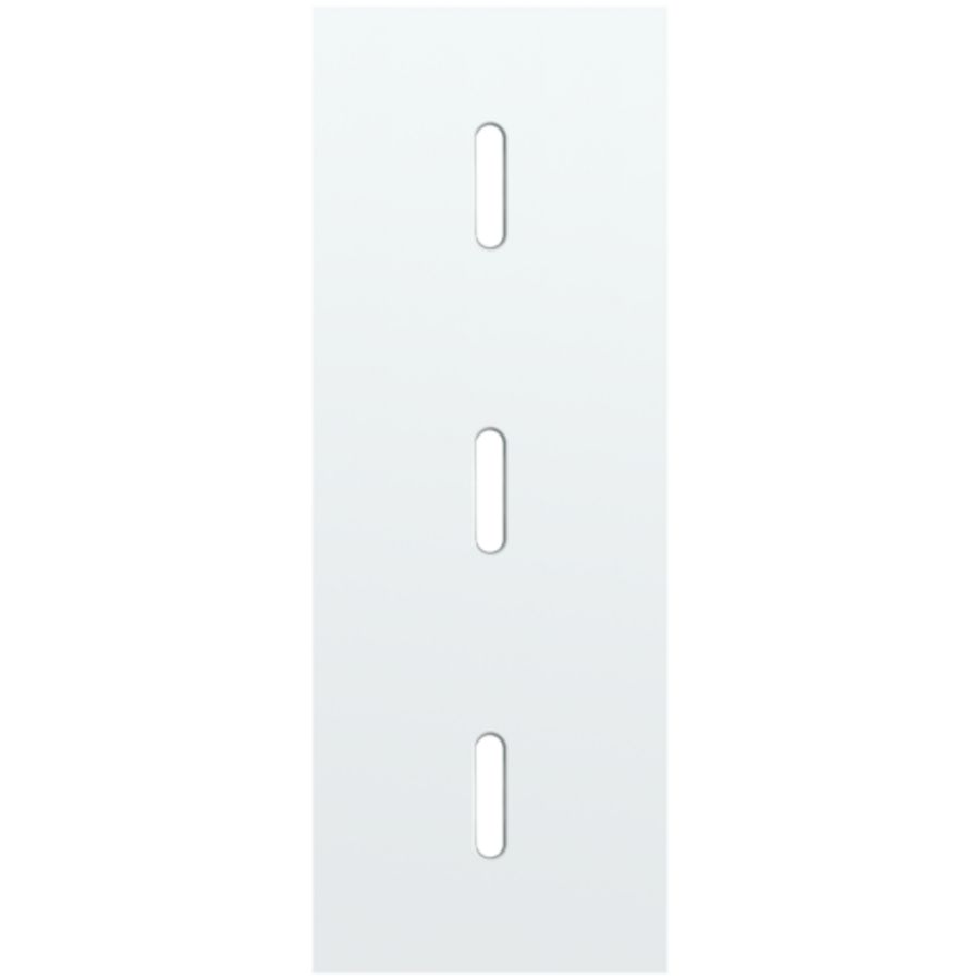 Drievoudige afdekpl. verticaal 71mm centerafstand drie enkel