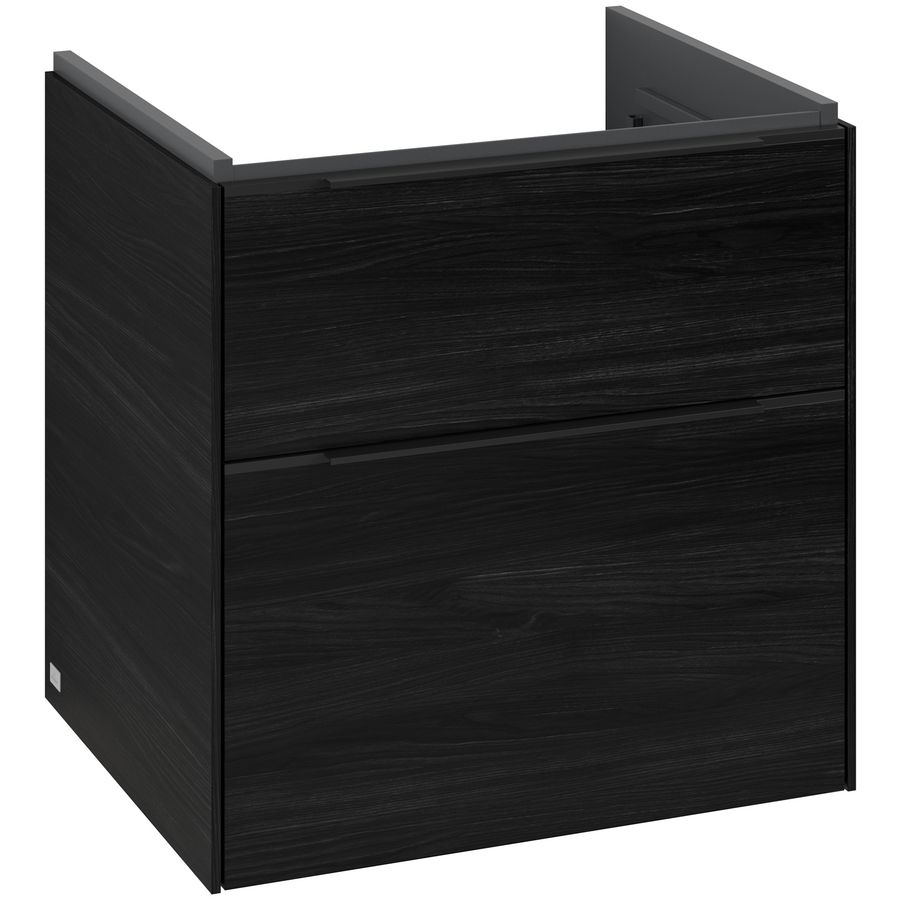 Wastafelonderkastkast SUBWAY 3.0 572x576x478mm Black Oak C578L1AB greep Volcano Black