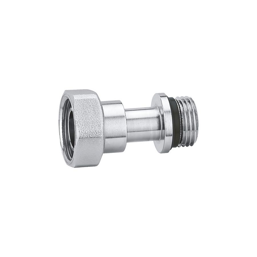 Telescopische koppeling chroom 1/2"bt.x3/4"bn.