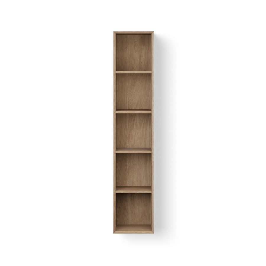 Wooden Cabinet Facet Regal 175x35cm kleur old grey