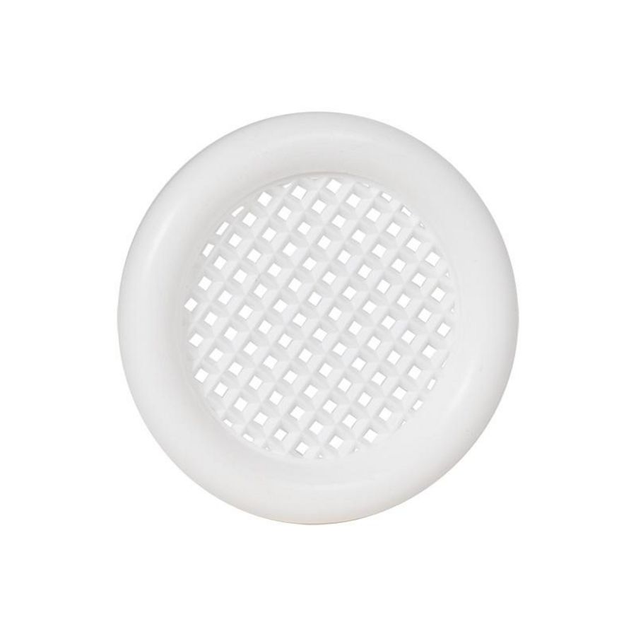 Ventilatierooster kunststof Ø32mm wit