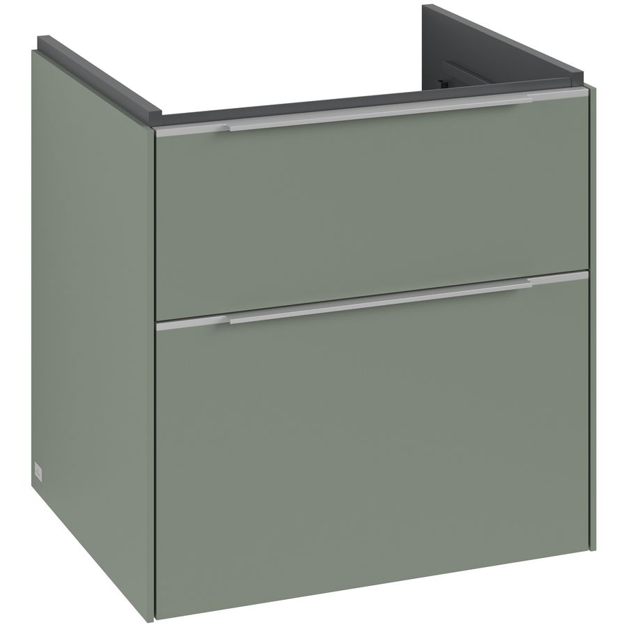 Wastafelonderkastkast SUBWAY 3.0 572x576x478mm Soft Green C578L0AF greep alu. glans