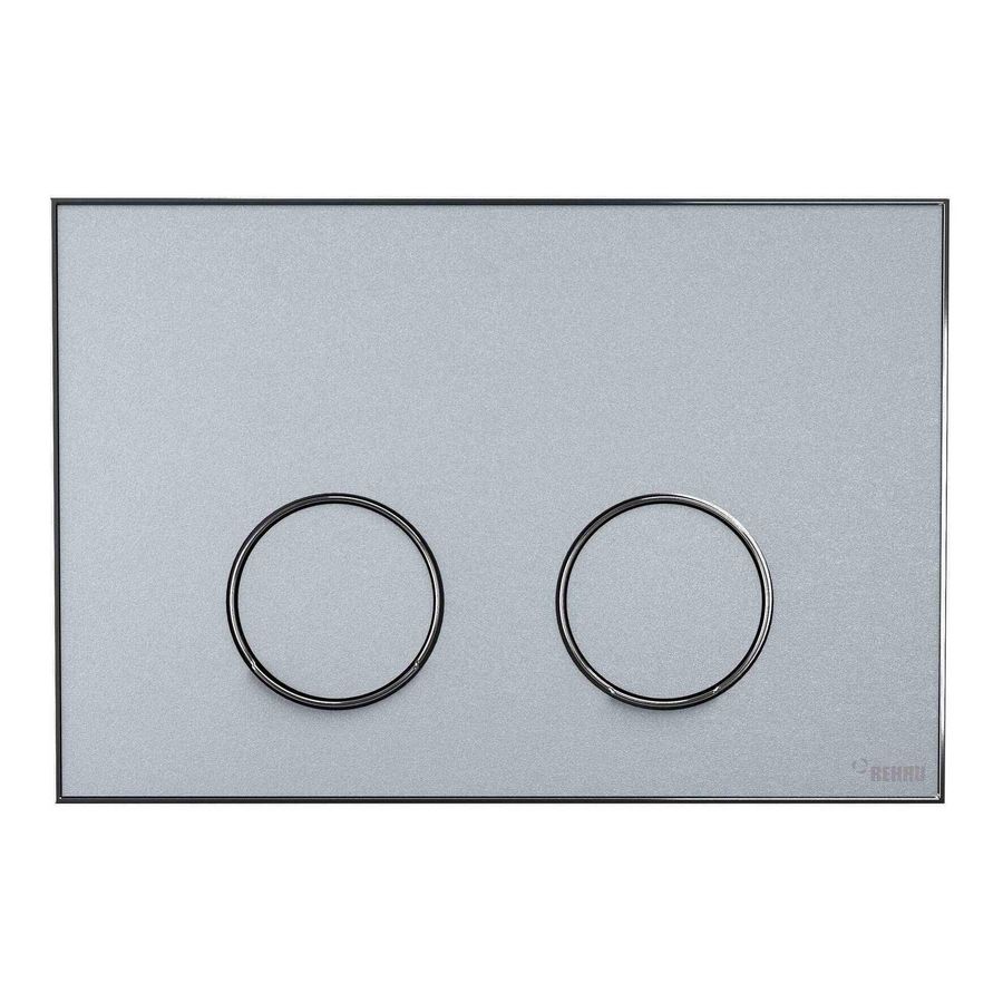 Frame Bedieningsplaat MEPA 2-toets wit-chroom glans