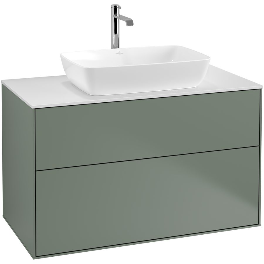 Wastafelonderkast Finion 1000x603x501mm Olive Matt Lacquer G76100GM