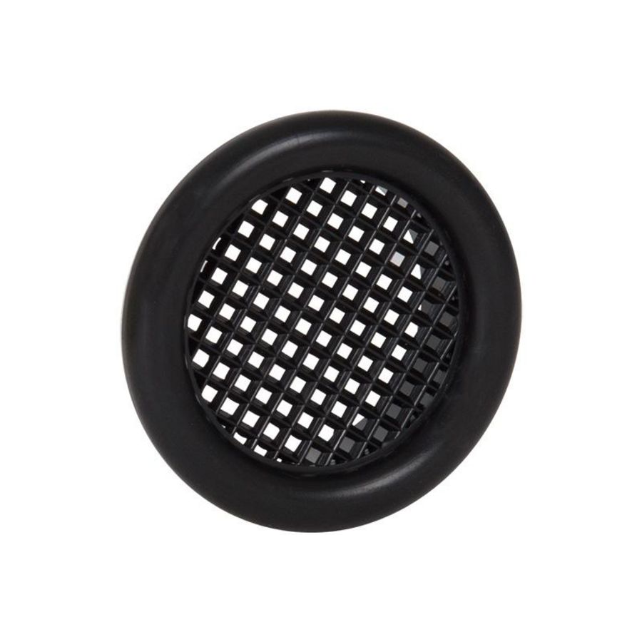 Ventilatierooster kunststof Ø32mm zwart