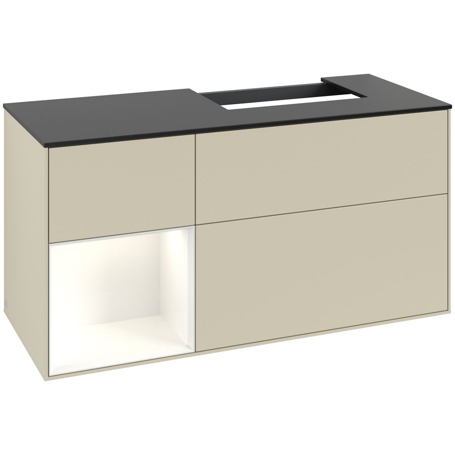 Wastafelonderkast Finion 1200x603x501mm S.Grey Matt Lacquer G142GFHJ