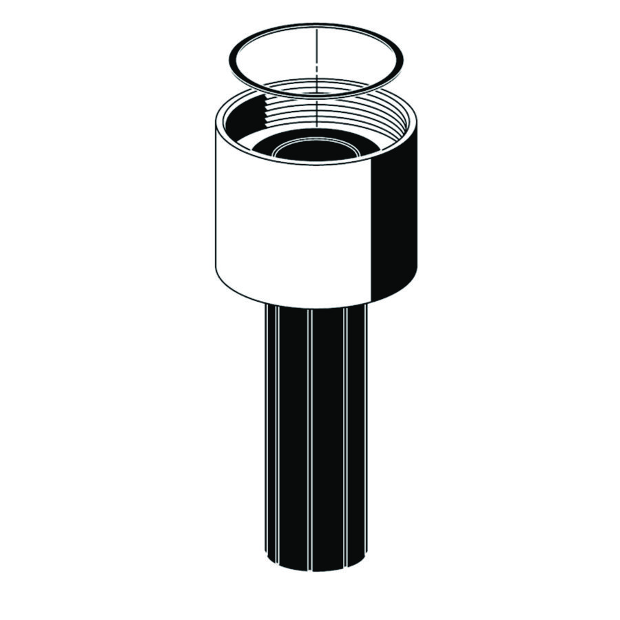 Spoelpijpverbinding WC BASIC/SILENT/ECO/EDITION verchr.