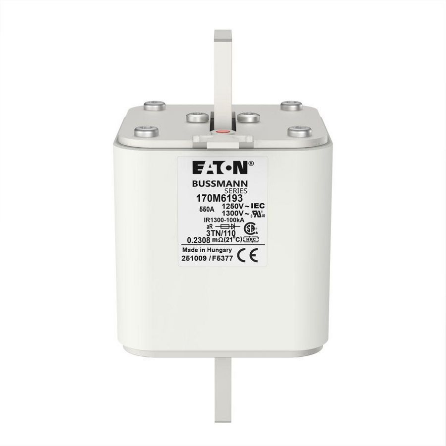 Zekering hoge snelheid 550A AC 1250V 100kA size 3 76x90x1