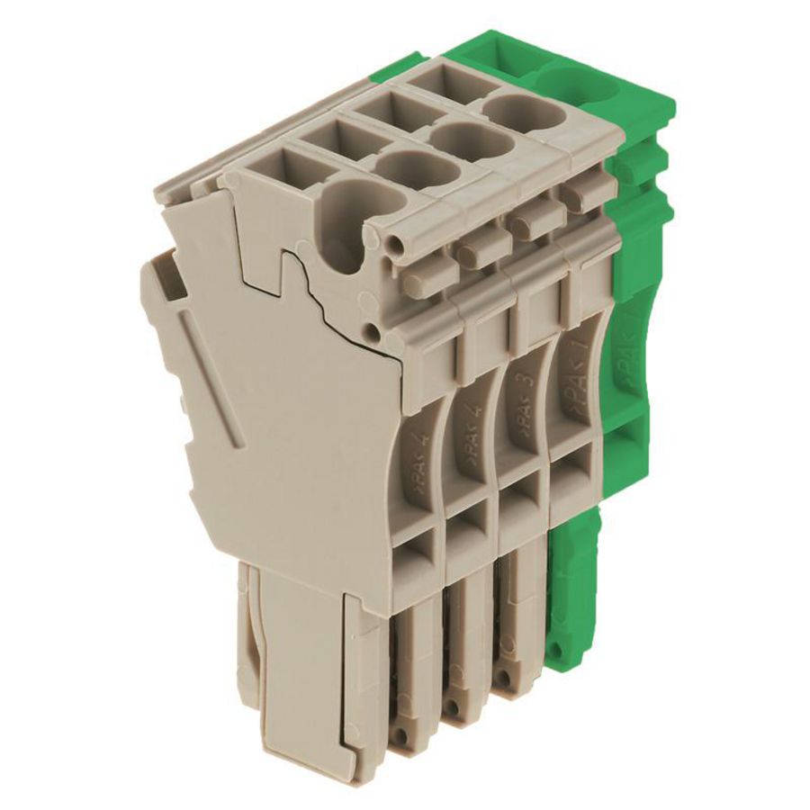 Plug Plug-in groen d.beige 2.5mm² 24 A, 1142560000 VVE=100