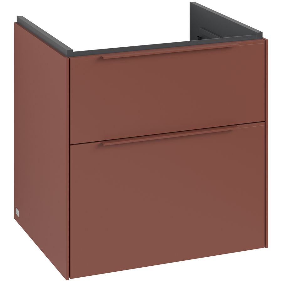 Wastafelonderkastkast SUBWAY 3.0 572x576x478mm Wine Red C57802AH greep monochroom