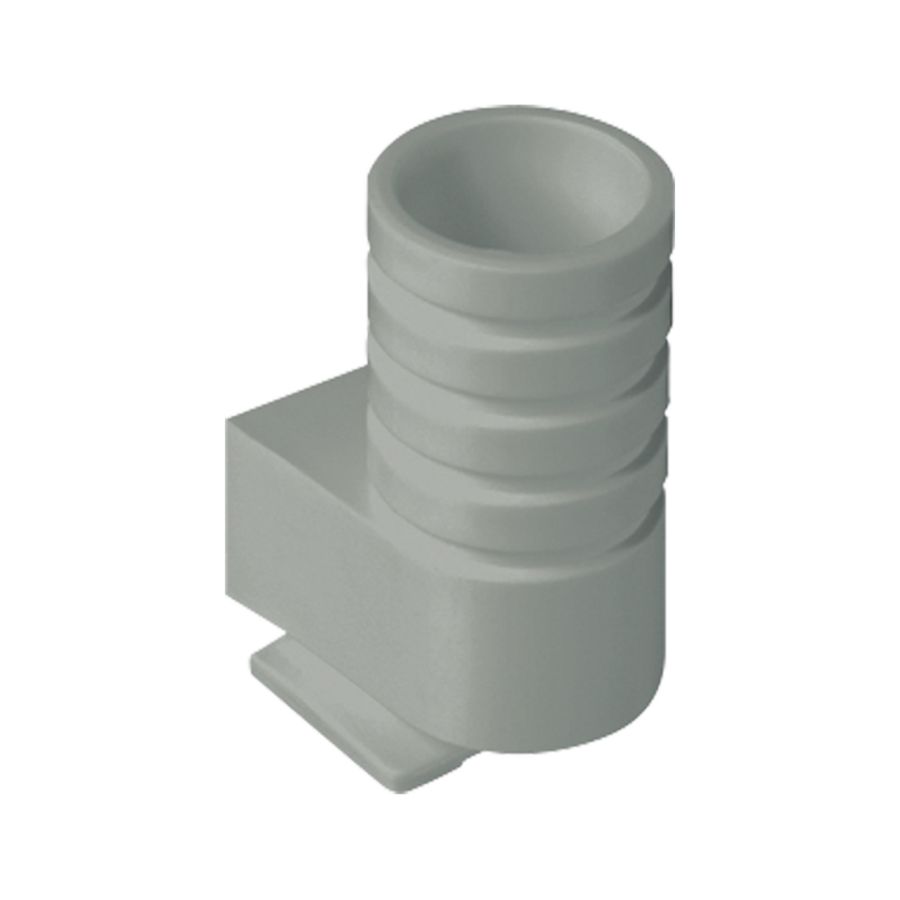 Invoerstukje steengrijs voor buis 16 mm.