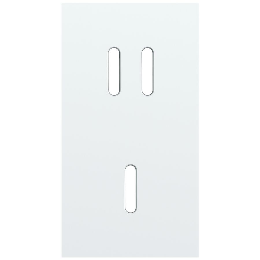 Tweevoudige afdekpl. verticaal 71mm centerafstand een tweevo