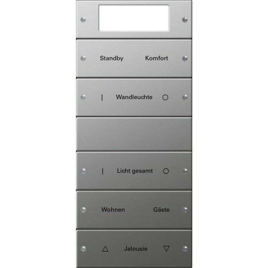 Wippenset 5-voudig Plus (2+3) beschr. System 55 edelstaal